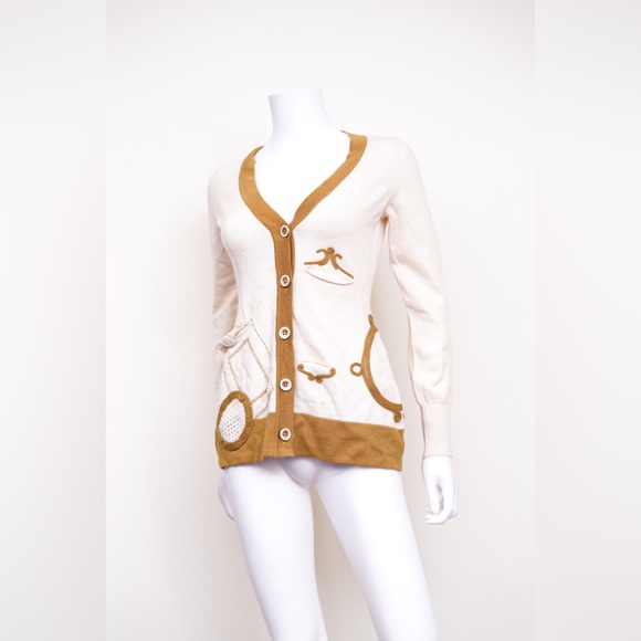 ANTHROPOLOGIE SLEEPING ON SNOW CARDIGAN SIZE XS - Picture 2 of 6